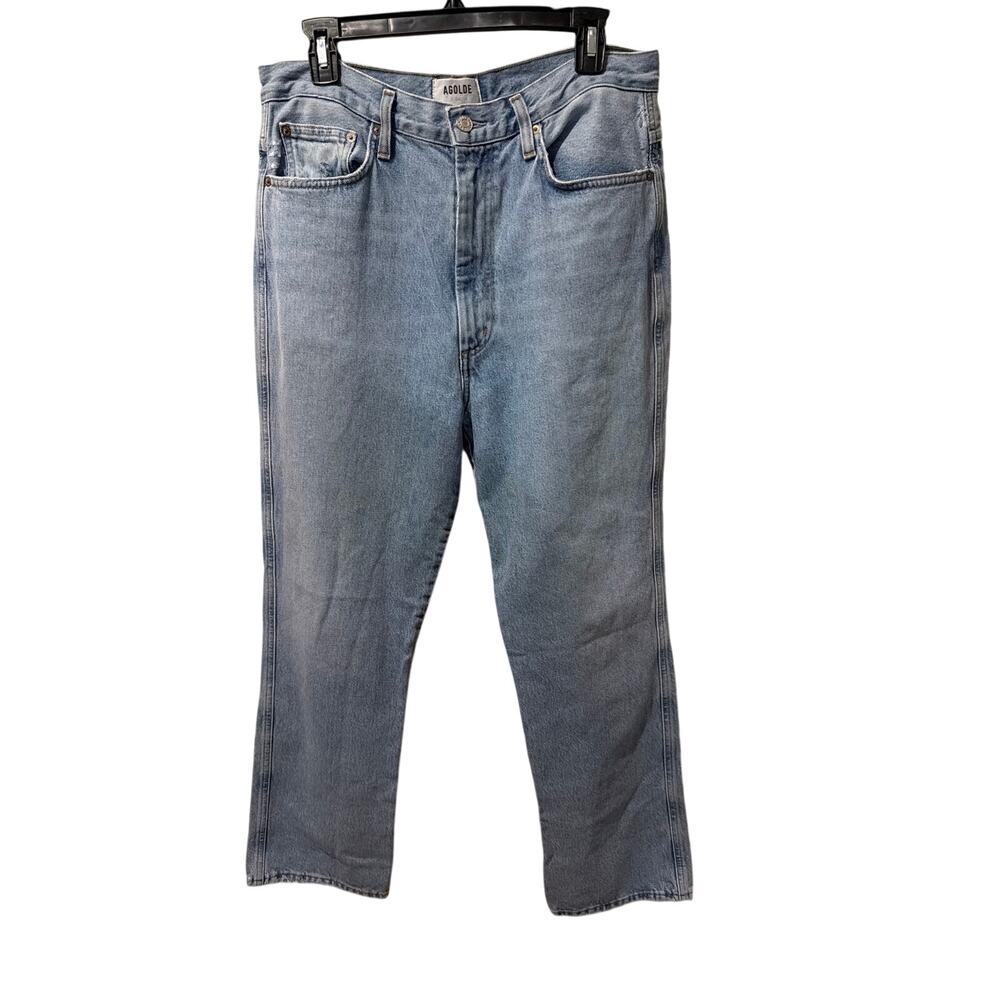 ⭐️ Womens AGOLDE Straight Leg Light Wash Jeans Size 30